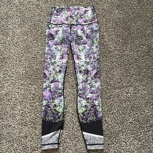 Lululemon Women's Purple and Green Leggings